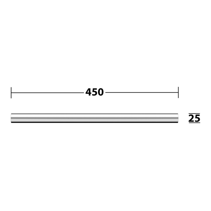 Keuco Porte-serviettes REVA Ext. 450 mm, chromé, 1 t, fixe