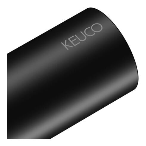 Keuco Porte-serviettes REVA Ext. 450 mm, noir mat, 1 bras, fixe