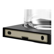 Keuco Porte-verre Edition 11 en verre véritable et support, noir mat-5