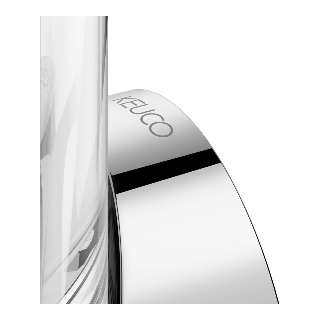 Keuco Porte-verre REVA chromé, avec verre en cristal véritable