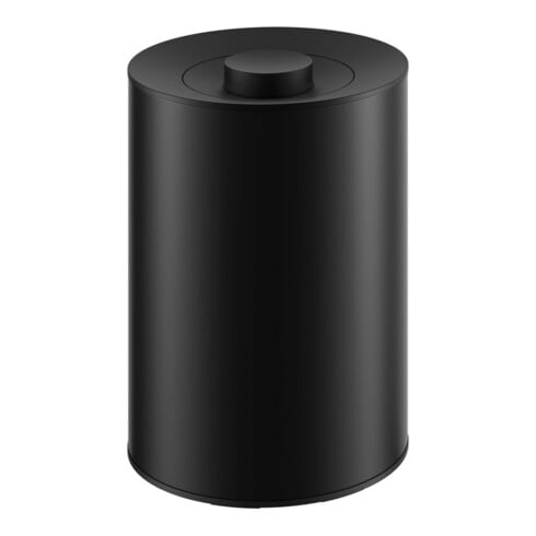 Keuco Poubelle Plan 5 l, avec couvercle plastique gris-noir mat