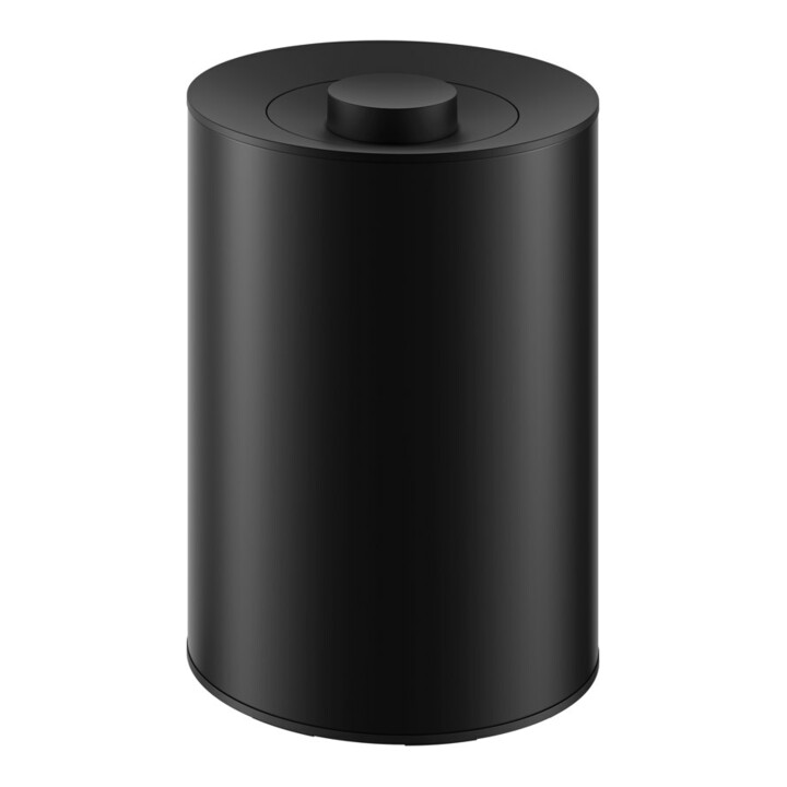 Keuco Poubelle Plan 5 l, avec couvercle plastique gris-noir mat