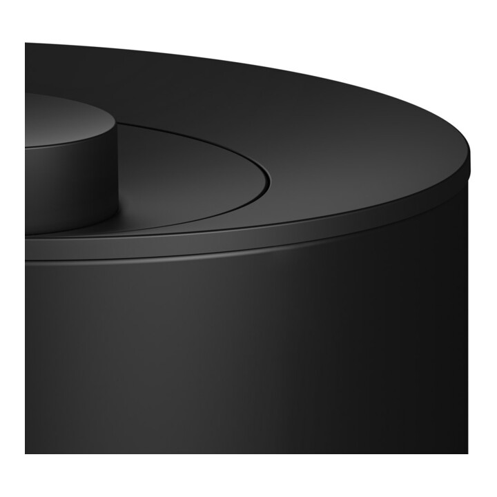 Keuco Poubelle Plan 5 l, avec couvercle plastique gris-noir mat