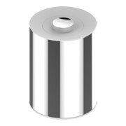 Keuco Poubelle Plan 5 l, couvercle blanc, finition chrome