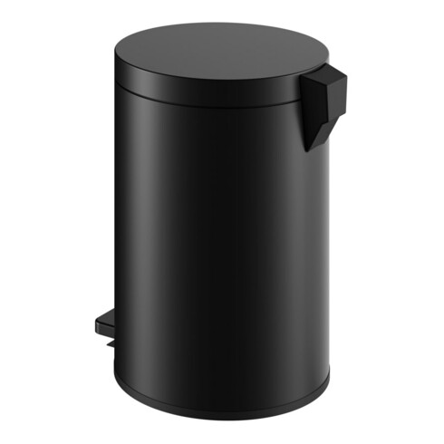 Keuco Poubelle sur pied, 5 l, noir mat