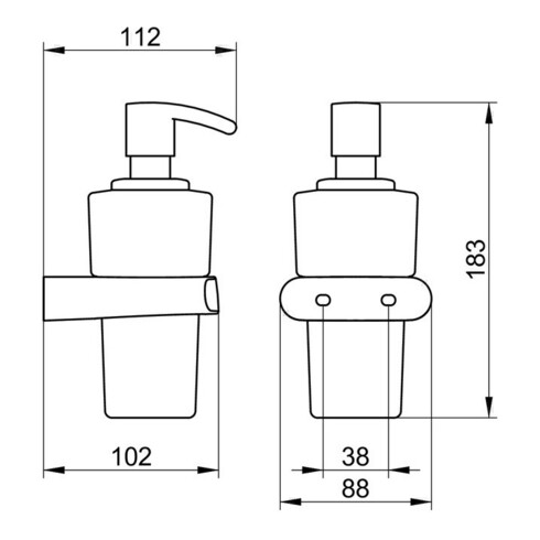 Keuco Pumpe ELEGANCE für Schaumseife, lose verchromt