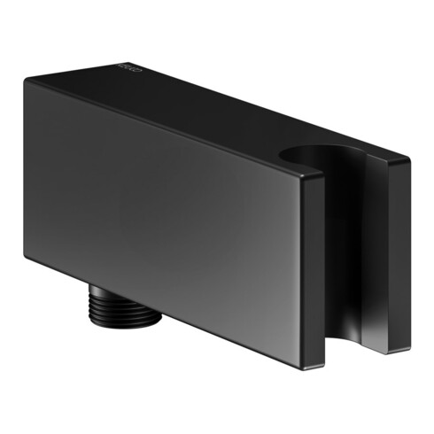 Keuco Raccord de tuyau avec support pour tuyau en fonte, noir mat