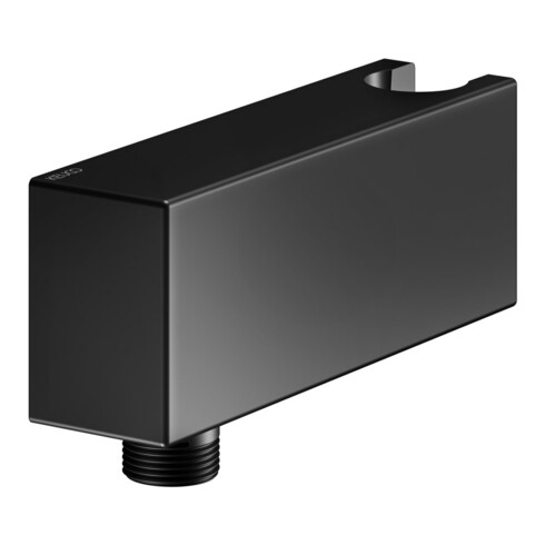 Keuco Raccord de tuyau avec support pour tuyau en fonte, noir mat