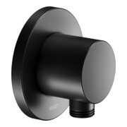Keuco Raccord de tuyau IXMO noir mat, rosace ronde