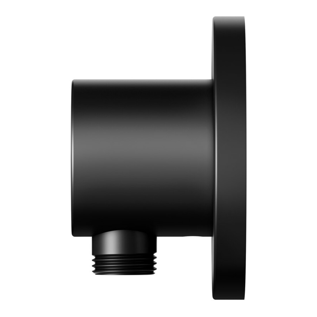 Keuco Raccord de tuyau IXMO noir mat, rosace ronde