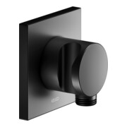 Keuco Raccord flexible IXMO noir mat, avec support de douche, carré