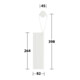 Keuco Racleur de douche Edition 400 blanc (RAL 9003), avec support mural-4