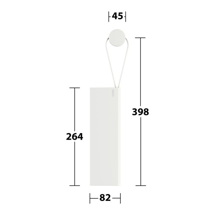 Keuco Racleur de douche Edition 400 blanc (RAL 9003), avec support mural