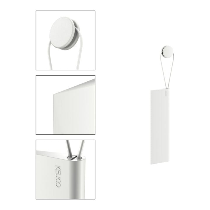 Keuco Racleur de douche Edition 400 blanc (RAL 9003), avec support mural