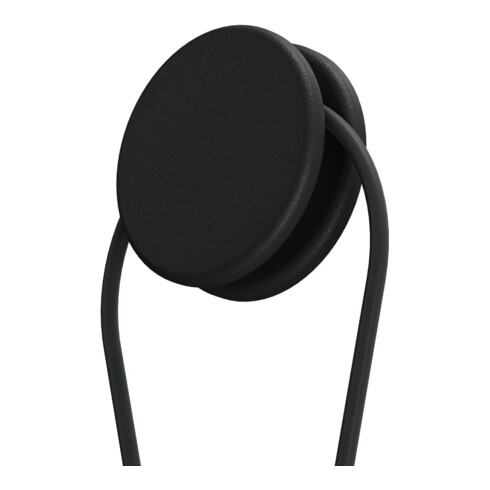 Keuco Racleur de douche Edition 400 noir (RAL 9011), avec support mural