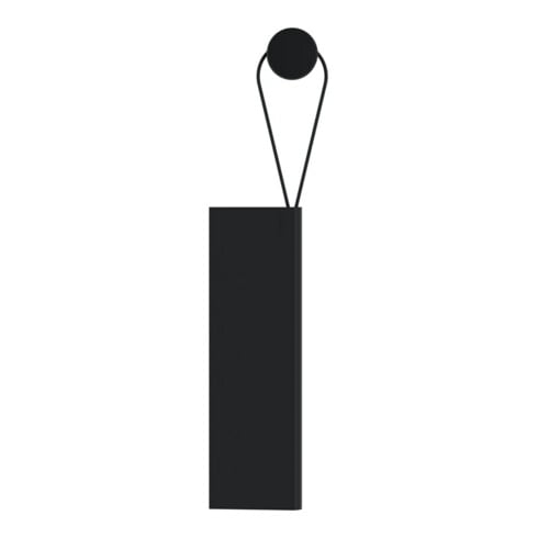 Keuco Racleur de douche Edition 400 noir (RAL 9011), avec support mural