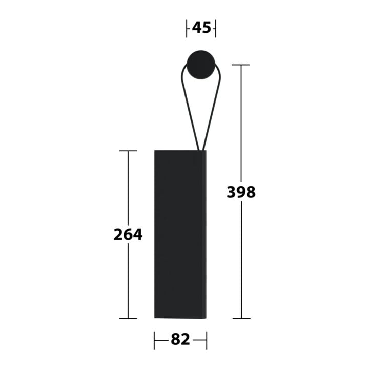 Keuco Racleur de douche Edition 400 noir (RAL 9011), avec support mural