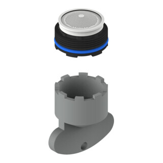 Keuco Régulateur de débit de rechange ARM 50100 avec accessoires, compatible 53905/53908