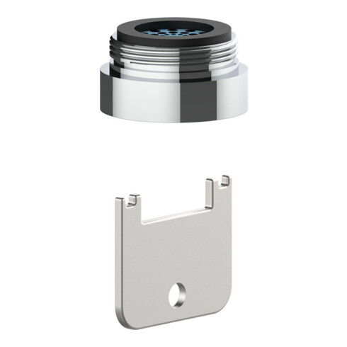 Keuco Régulateur de jet de rechange ARM 50100 chromé antivol, M24x1