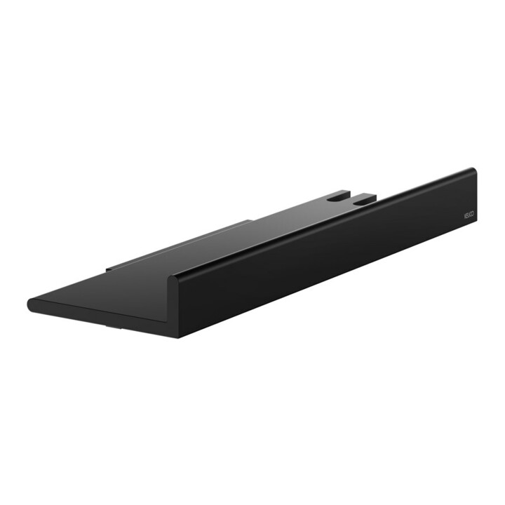 Keuco REVA étagère de douche noir mat, démontable, avec fixation murale, avec poignée intégrée
