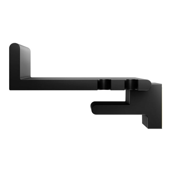 Keuco REVA étagère de douche noir mat, démontable, avec fixation murale, avec poignée intégrée