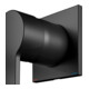 Keuco Robinet mural 2 trous pour lavabo Edition 11 UP, sans garniture, bec 165 mm, noir mat-2