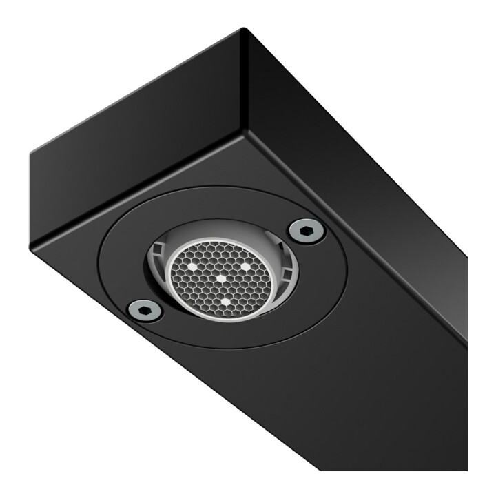 Keuco Robinet mural 2 trous pour lavabo Edition 11 UP, sans garniture, bec 165 mm, noir mat