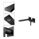 Keuco Robinet mural 2 trous pour lavabo Edition 11 UP, sans garniture, sortie 197 mm, noir mat-2