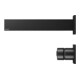 Keuco Robinet mural lavabo 2 trous Edition 11 UP, sans garniture, bec 243 mm, noir mat-2