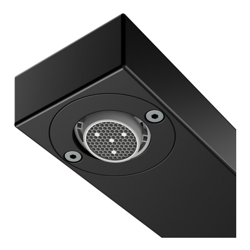Keuco Robinet mural lavabo 2 trous Edition 11 UP, sans garniture, bec 243 mm, noir mat