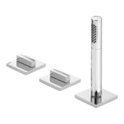 Keuco Robinetterie baignoire 3 trous Edition 11 SW chrome brossé, montage sur rebord