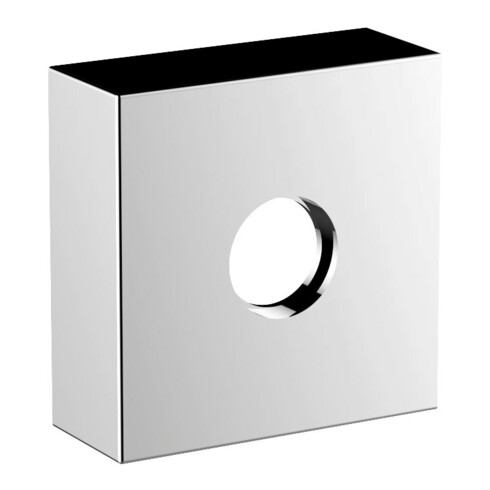 Keuco Rosace de rallonge carrée, pour raccord G 1/2, encastrée, nickel brossé