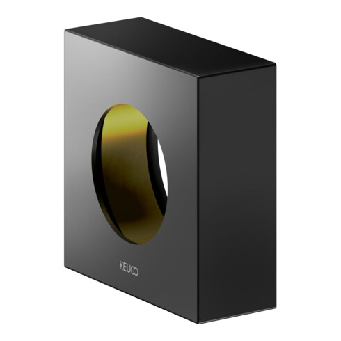 Keuco Rosace de rallonge IXMO noir mat, carrée, pour vannes Ab- + Umstellventile, encastrée