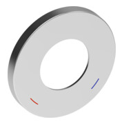 Keuco Rosace murale IXMO 105 mm, ronde, pour EHM, encastrée, finition aluminium