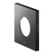 Keuco Rosace murale IXMO 105x105 mm, angle, pour EHM, noir mat-1