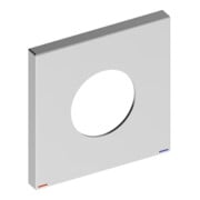 Keuco Rosace murale IXMO 105x105mm, angulaire, pour EHM, chrome mat