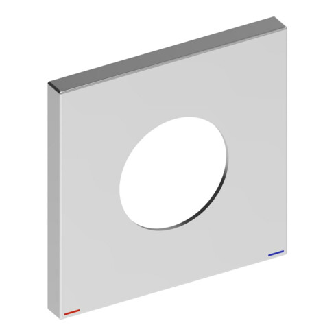 Keuco Rosace murale IXMO 105x105mm, carrée, pour EHM, nickel brossé