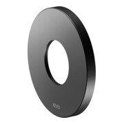 Keuco Rosace murale IXMO noire mate, rd, 105 mm, pour robinet thermostatique