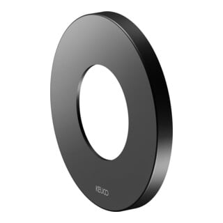 Keuco Rosace murale ronde IXMO 105 mm, mitigeur inverseur encastré, noir mat