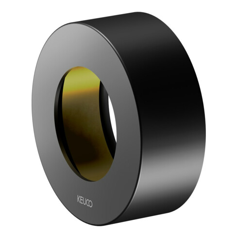 Keuco Rosette de rallonge IXMO noir mat, rouge, pour vannes de dérivation et de commutation encastrées