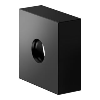 Keuco Rosette d'extension carrée, pour raccord G 1/2, encastrée, noir mat