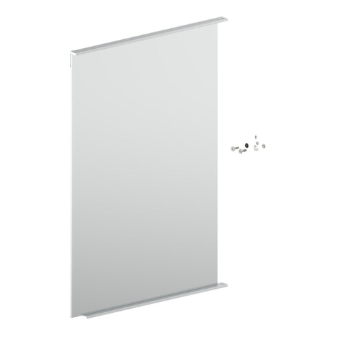 Keuco S-Tür Match 128x3 Ersatzt.Spanplattenschraube 90101 90101170043 re. 499x700mm silb.-elox.