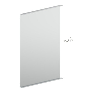Keuco S-Tür Match 128x4 Ersatzt.Spanplattenschraube 90101 90101170045 re. 499x700mm silb.-elox.
