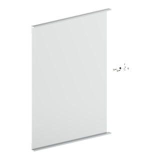 Keuco S-Tür Match 128x5 Ersatzt.Spanplattenschraube 90101 90101170047 re. 549x700mm silb.-elox.