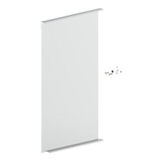 Keuco S-Tür Match 128x2 Vis de remplacement pour panneau aggloméré 90101 90101170041 droite 399x700mm argenté anodisé