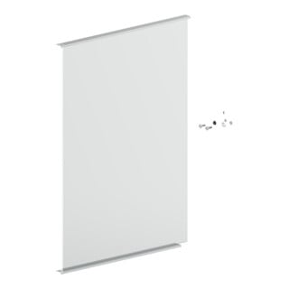 Keuco S-Tür Match 128x3 Vis de rechange pour panneau aggloméré 90101 90101170042 g. 499x700mm argenté anodisé