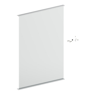 Keuco S-Tür Match 128x5 Vis de remplacement pour panneau aggloméré 90101 90101170048 g. 549x700mm alu anodisé argent