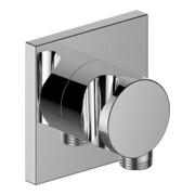 Keuco Schlauchanschluss IXMO verchromt, mit Brausehalter, eckig