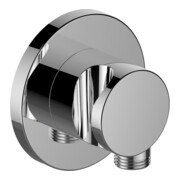 Keuco Schlauchanschluss IXMO verchromt, mit Brausehalter, rund