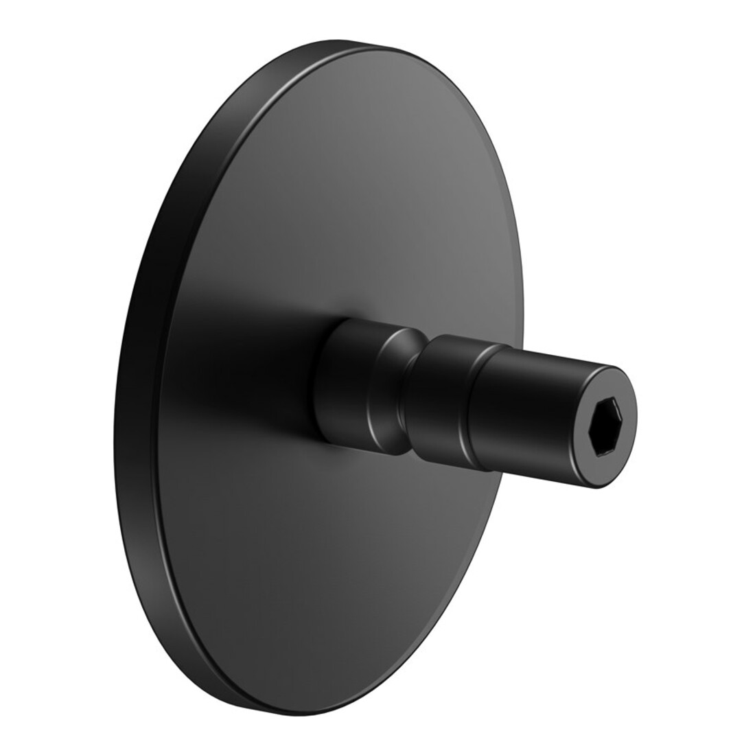 Keuco Set adhésif n° 5 noir mat, avec rosace